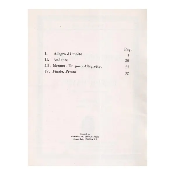 Symphony N.35 Bb Major