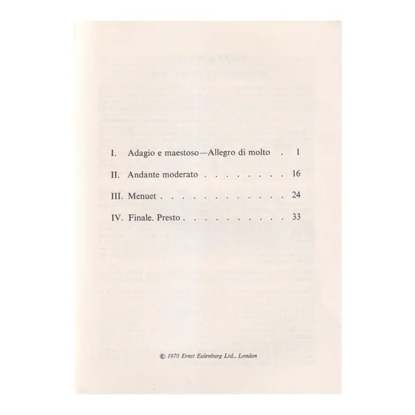 Symphony N.50 - C Major