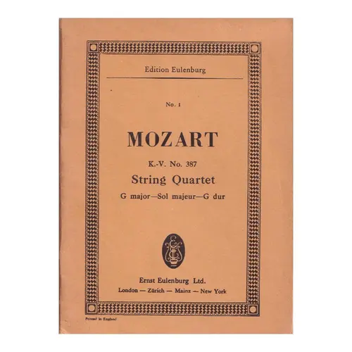 String Quartet G Maj. - Kv 387