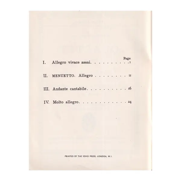 String Quartet G Maj. - Kv 387