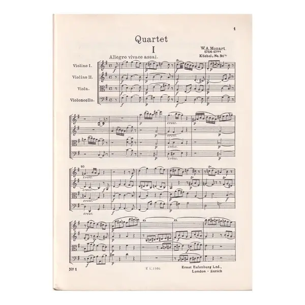 String Quartet G Maj. - Kv 387