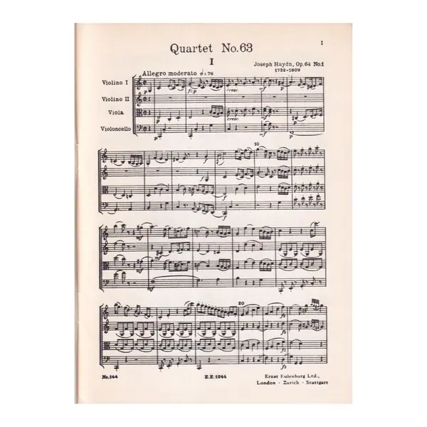 String Quartet C Major - Op.64 N.1