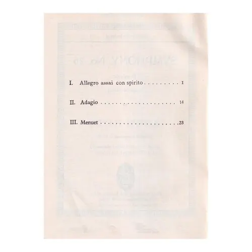 Symphony N.26 D Min