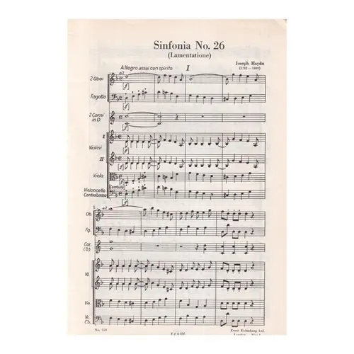 Symphony N.26 D Min