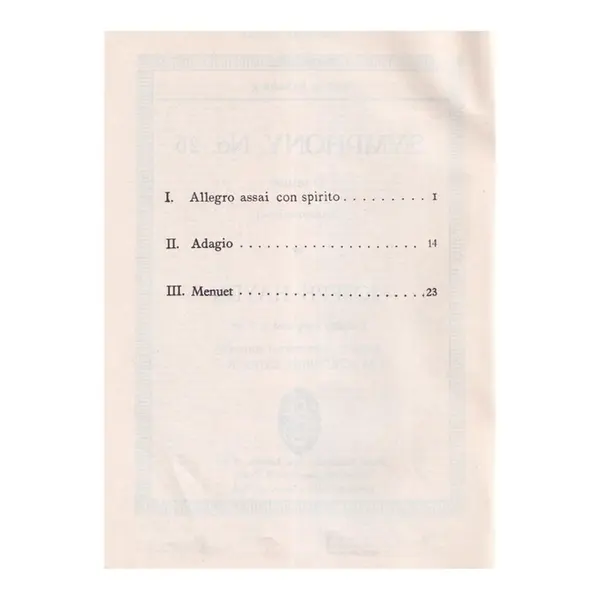 Symphony N.26 D Min