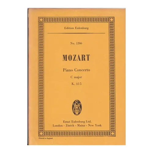 Piano Concerto C Maj.-Kv.415