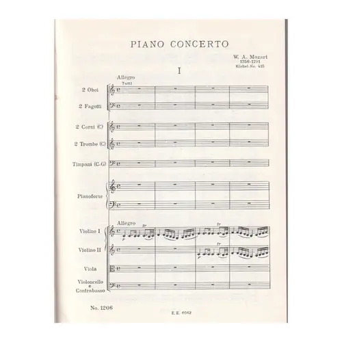 Piano Concerto C Maj.-Kv.415