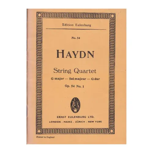 String Quartet G Major - Op.54 N.1