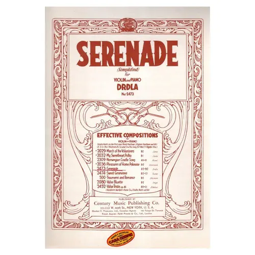 Serenade for violin and piano