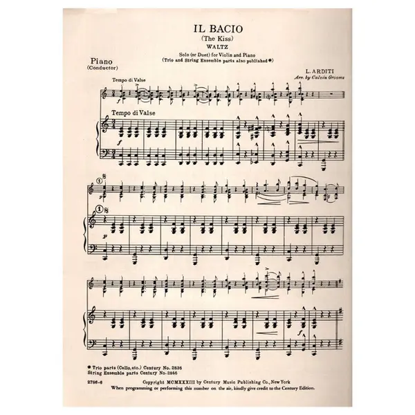 Il Bacio (The Kiss) - Waltz