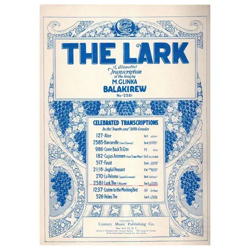 The Lark (L'Alouette) - song