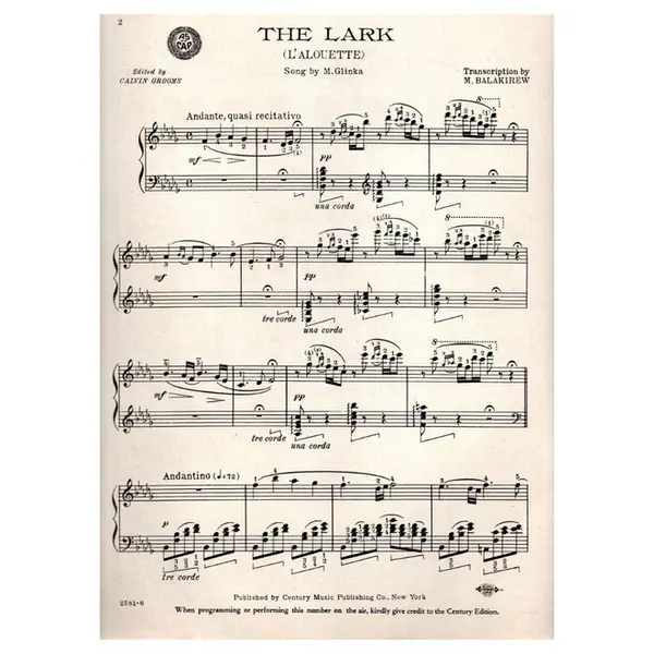 The Lark (L'Alouette) - song