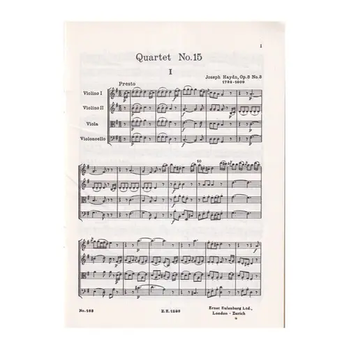 String Quartet G Major - Op.3 N.3