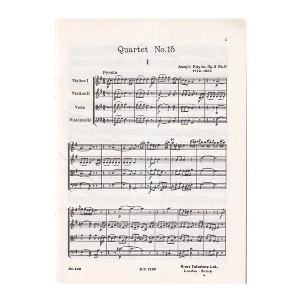 String Quartet G Major - Op.3 N.3
