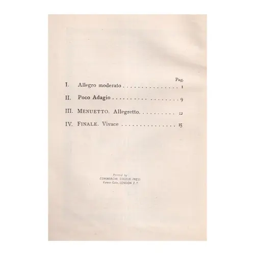 String Quartet Eb Major - Op.2 N.3