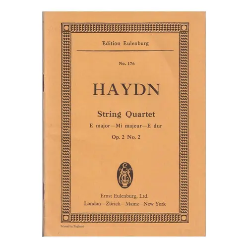 String Quartet E Major Op.2 N.2