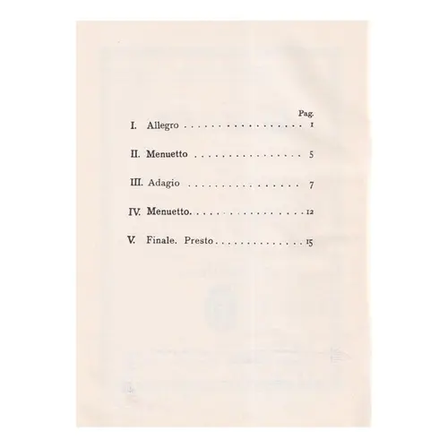String Quartet E Major Op.2 N.2