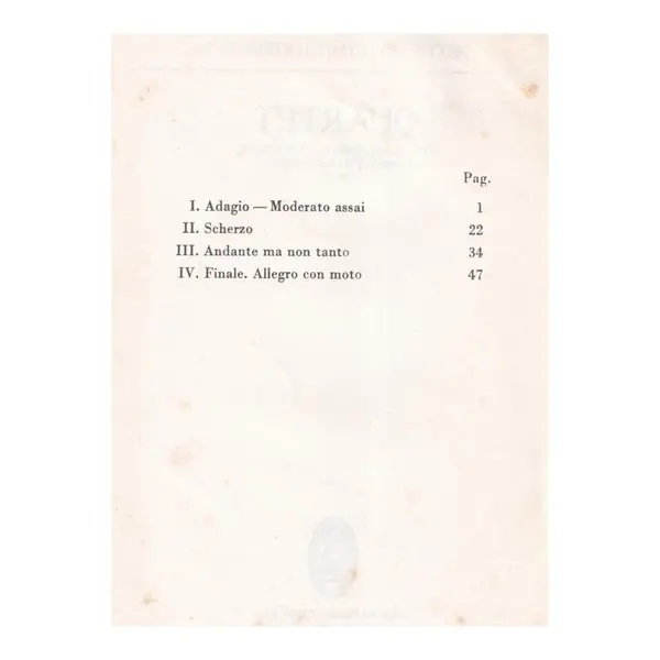 Quartet F Major - Op.22