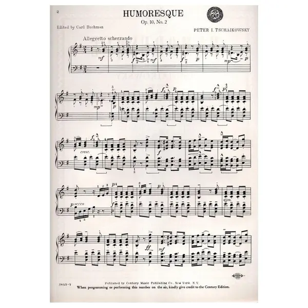 Humoresque - op. 10 n. 2