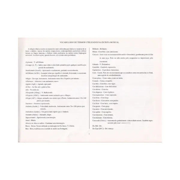 Caderno de Música - Iniciação - Horizontal