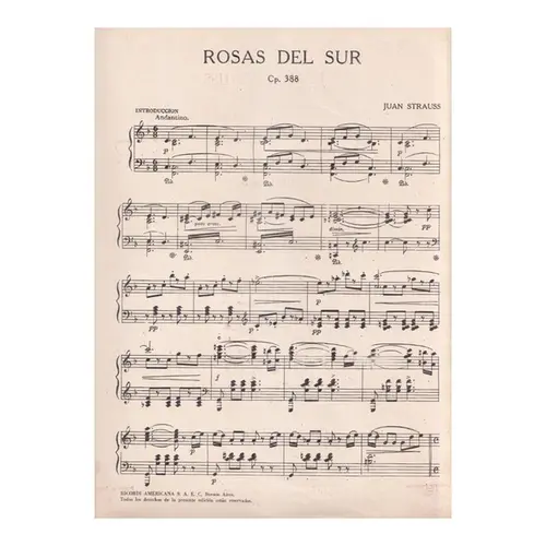 Rosas Del Sur - Op.388  (Edição Antiga)