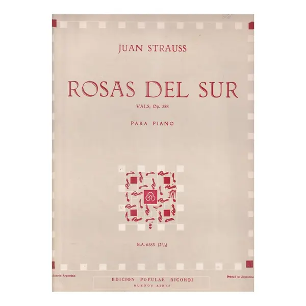 Rosas Del Sur - Op.388  (Edição Antiga)