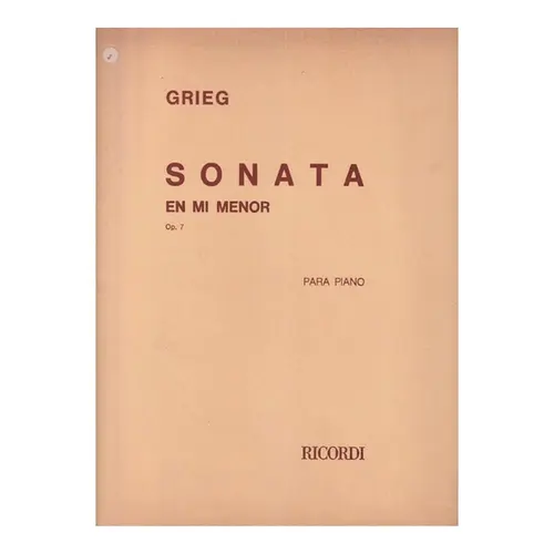 Sonata En Mi Menor Op.7