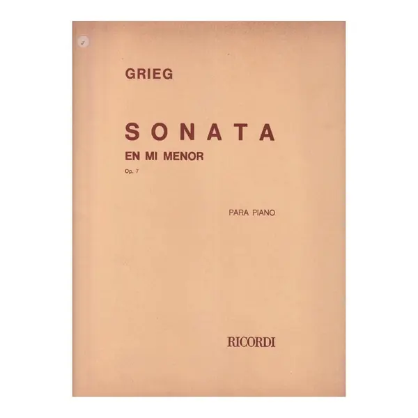 Sonata En Mi Menor Op.7
