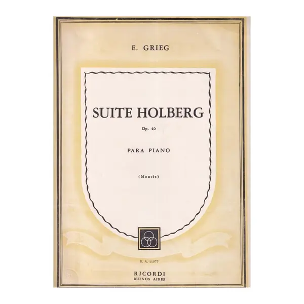 Suite Holberg para piano - Op.40
