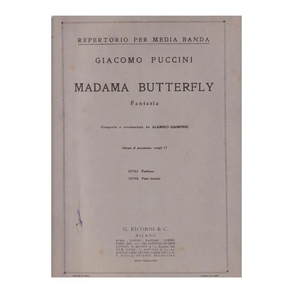 Madama Butterfly - Fantasia ( regente )
