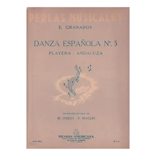 Dança Espanhola N.5 (Chiesa)  (Edição Antiga)