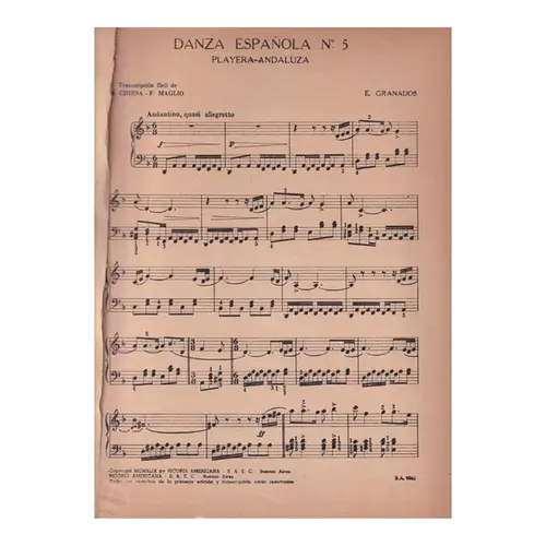 Dança Espanhola N.5 (Chiesa)  (Edição Antiga)