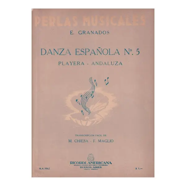 Dança Espanhola N.5 (Chiesa)  (Edição Antiga)
