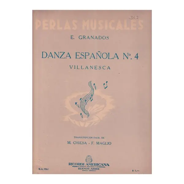 Danza Espanola N.4  (Chiesa)  (Edição Antiga)