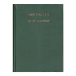 Missa Solemnis D Maj - Op.123 (partitura de bolso) Capa Dura