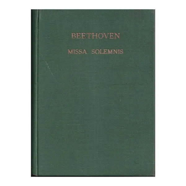 Missa Solemnis D Maj - Op.123 (partitura de bolso) Capa Dura
