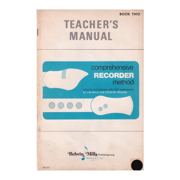 Comprehensive Recorder method - Teacher's Manual Book Two