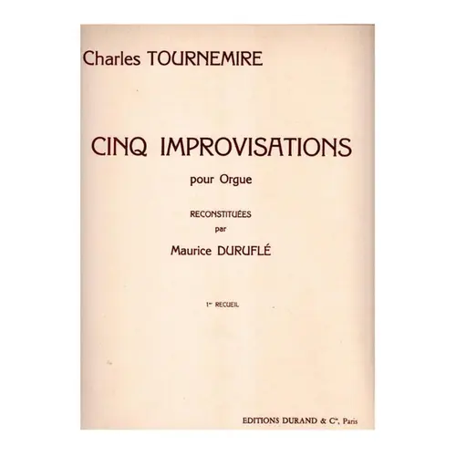 Cinq Improvisations pour orgue vol.2
