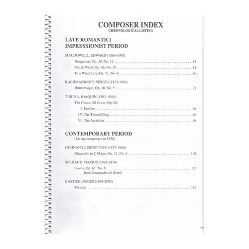 Piano Literature - Vol.6 - Advanced Grades