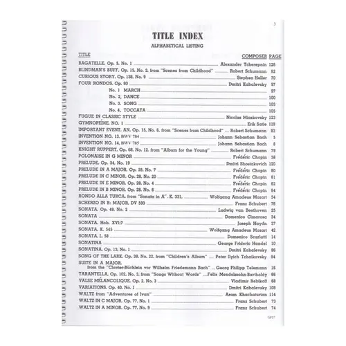 Piano Literature - Vol.4 - Advanced Grades