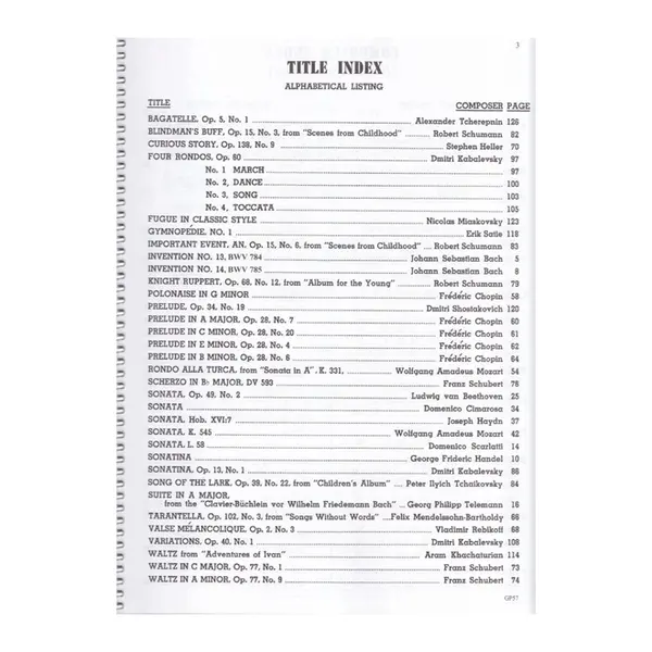 Piano Literature - Vol.4 - Advanced Grades