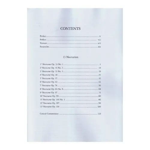 13 Nocturnes for Piano
