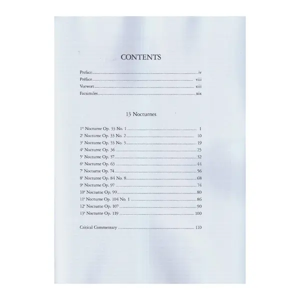 13 Nocturnes for Piano
