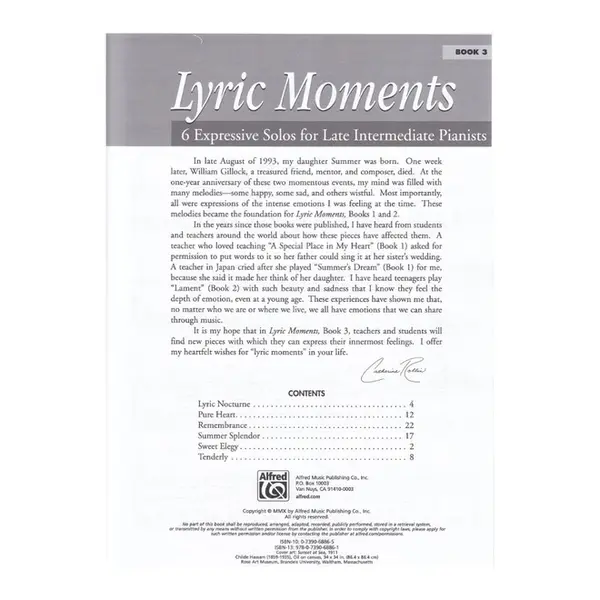 Lyric Moments Book 3