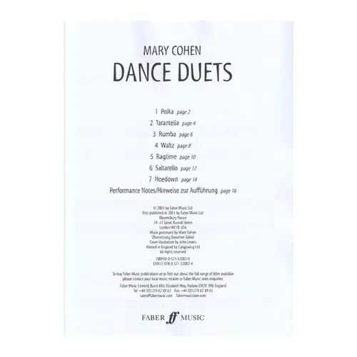 Dance Duets - Seven Easy Original Pieces for Two Violins