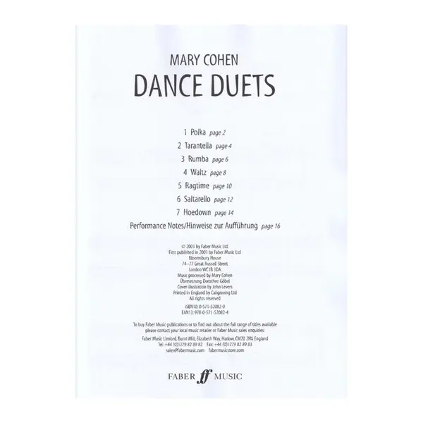 Dance Duets - Seven Easy Original Pieces for Two Violins