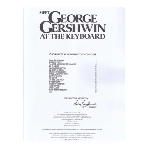 Meet George Gershwin at the Keyboard