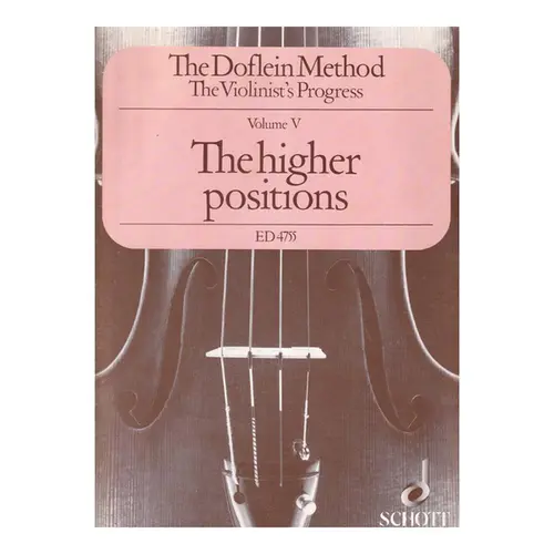 The Doflein Method - Vol.5 - The Higher Positions - Exemplar Antigo