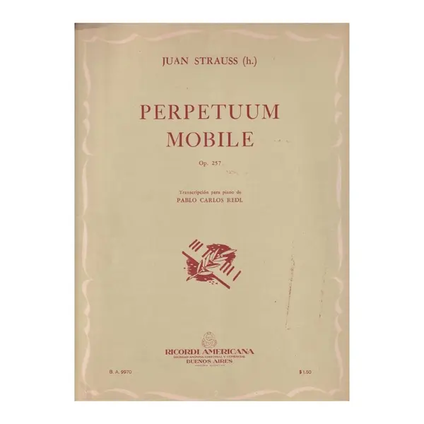 Perpetuum Mobile - Op.257  (Edição Antiga)