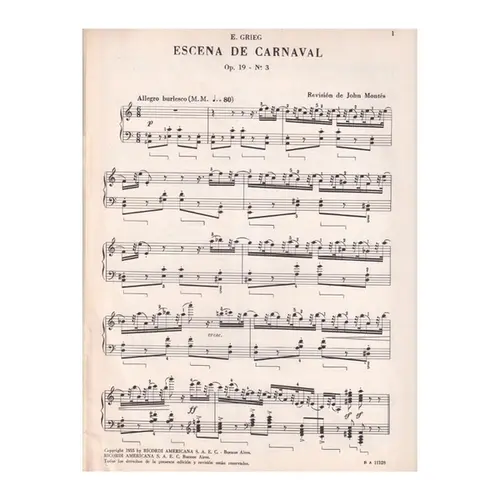 Escena De Carnaval - Op.19 N.3